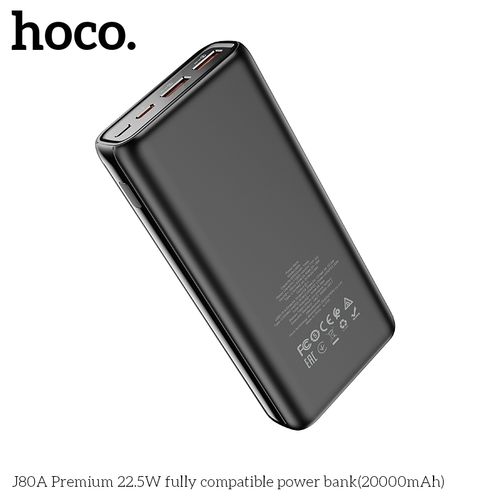 Hoco J80A Premium 22.5W Fully Compatible Power Bank(20000mAh) - White