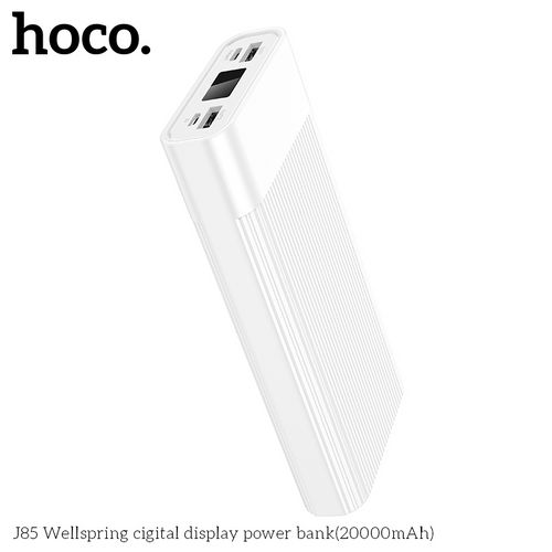 Hoco J85 Wellspring Digital Display Power Bank(20000mAh) - White